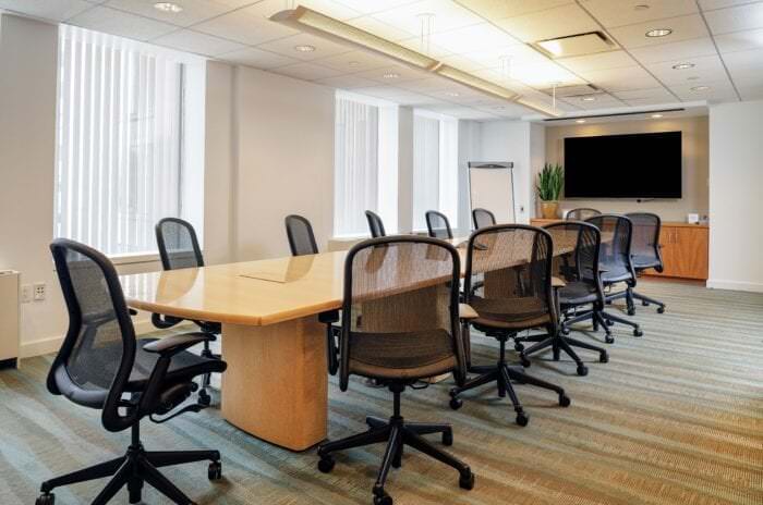 Large Boston conference room in the Financial District