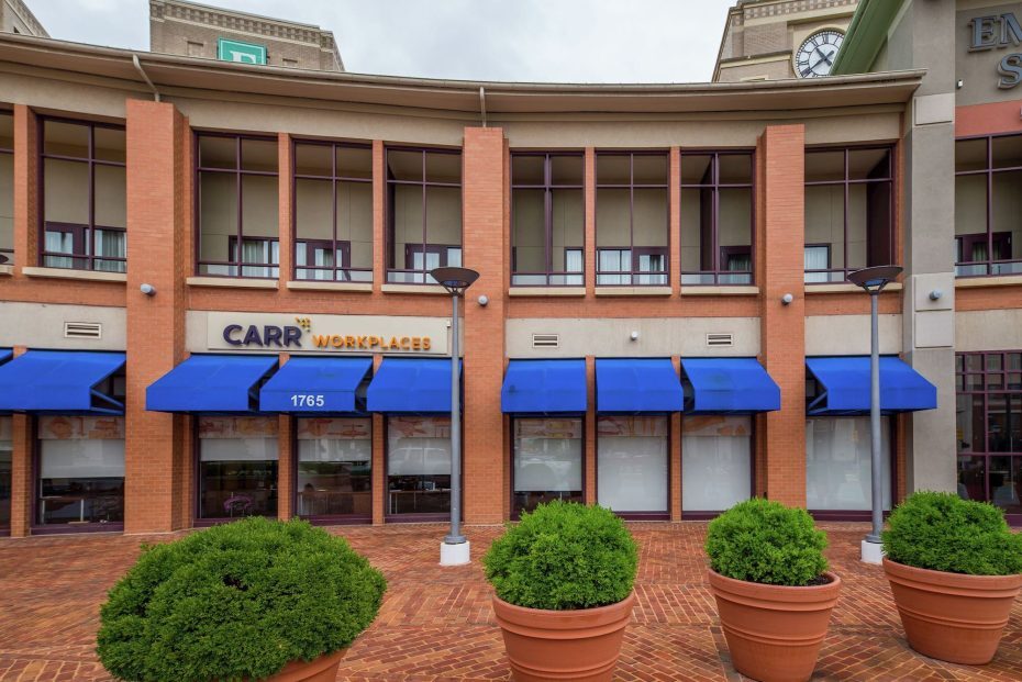Exterior of Carr Workplaces Duke Street at 1765 Duke Street in Old Town Alexandria, Virginia