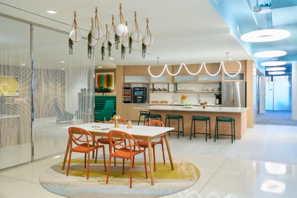 Cafe and social hub kitchen area at Carr Workplaces Capitol Hill
