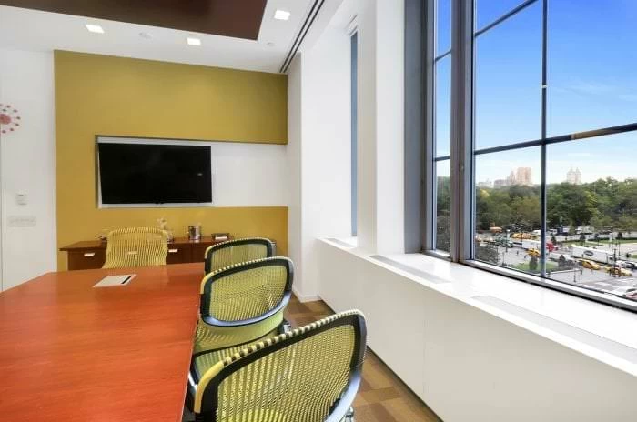 Small conference room with stunning views of Central Park