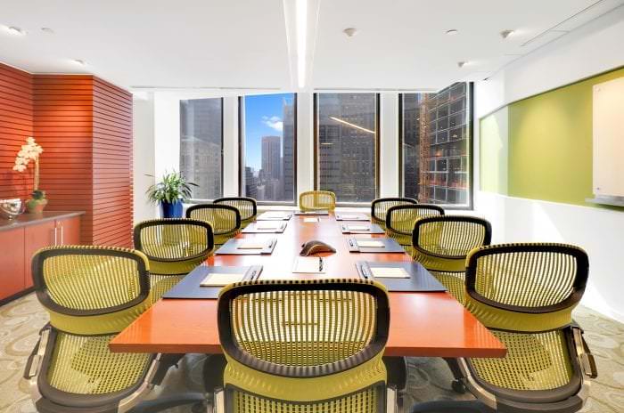 Midtown conference room with stunning Manhattan views